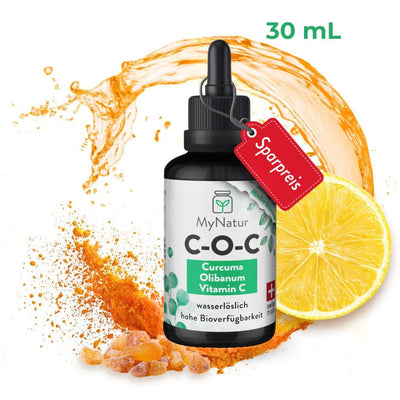 MyNatur COC Flasche Curcuma Olibanum Vitamin C und 30 ml
