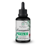 Laden Sie das Bild in den Galerie-Viewer, MyNatur Curcumin + Vitamin C, mit Mizellen Technologie, 30 ml, wasserlöslich, hohe Bioverfügbarkeit