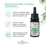 Laden Sie das Bild in den Galerie-Viewer, MyNatur Vitamin D3 K2 Tropfen