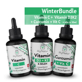 Laden Sie das Bild in den Galerie-Viewer, WinterBundle mit Vitamin C, Vitamin D3K2 und Curcumin + Vit C